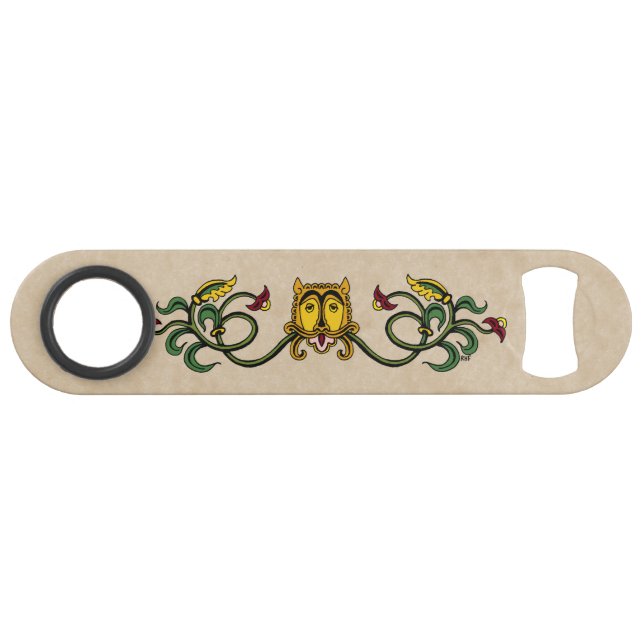 Medieval Lion Design Bar Key (Front (Horizontal))