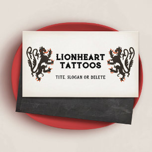 Medieval Lion Illustration Business Card