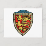 Medieval Lions Crest Postcard