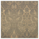 Medieval Lions Peacocks &amp; Pomegranates Pattern Fabric