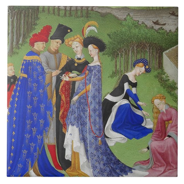 Medieval lords and ladies tile (Front)