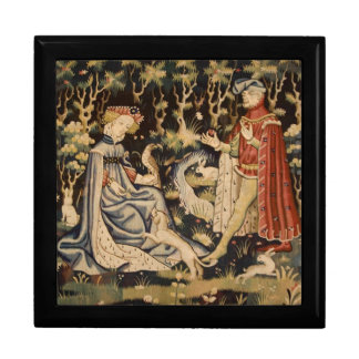 Medieval love proposal Wooden Jewelry Keepsake Box