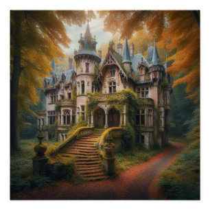 Medieval Mansion Poster