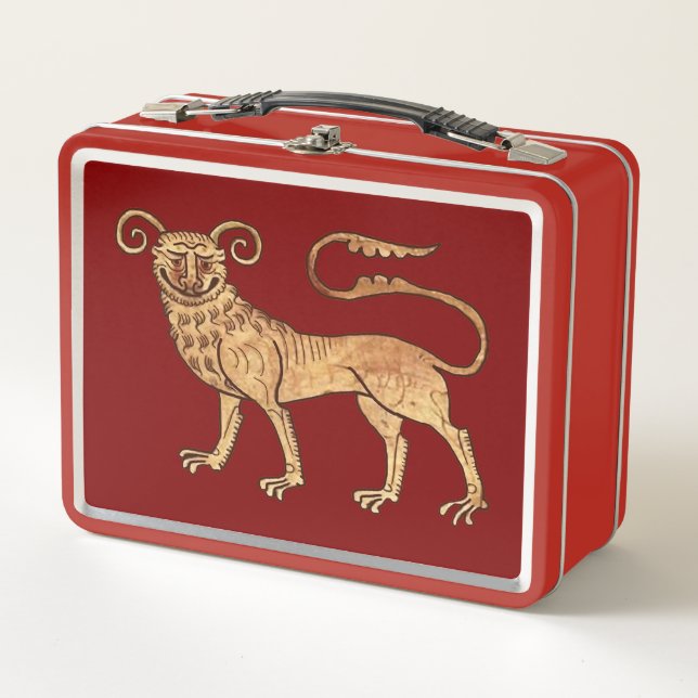 Medieval Manticore Metal Lunchbox (Front)