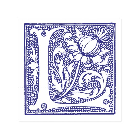 Medieval Manuscript Letter L Monogram Self-inking Stamp | Zazzle.com