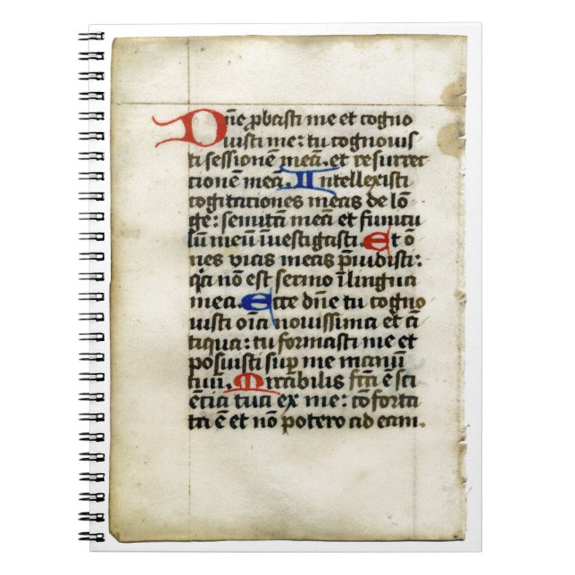 Medieval  Manuscript Notebook (Front)