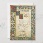 Medieval Manuscript Wedding Invitation Card at Zazzle