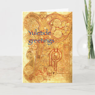 Medieval manuscript Yuletide Card