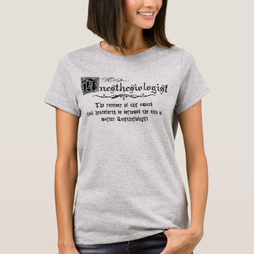 Medieval Master Anesthesiologist  T_Shirt