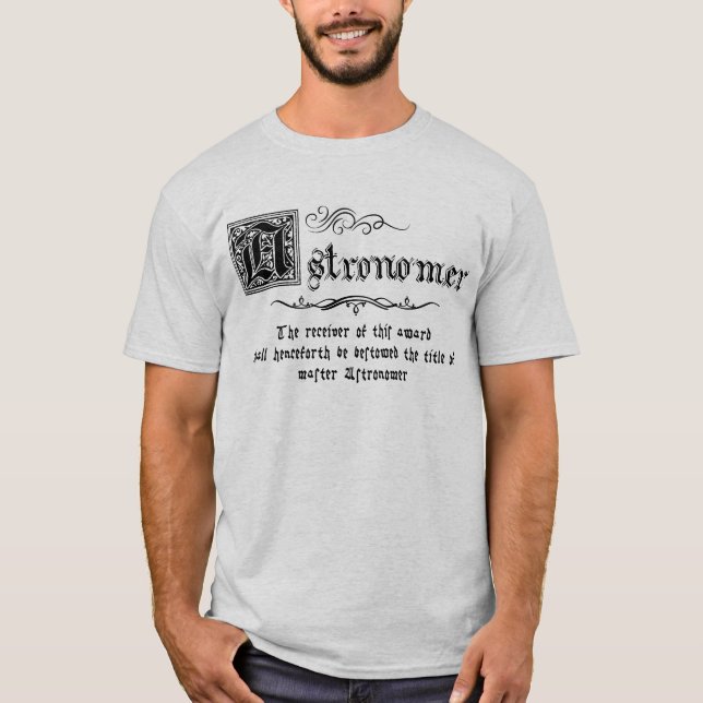 Medieval Master Astronomer  T-Shirt (Front)