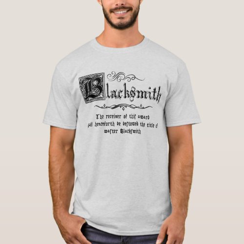 Medieval Master Blacksmith  T_Shirt