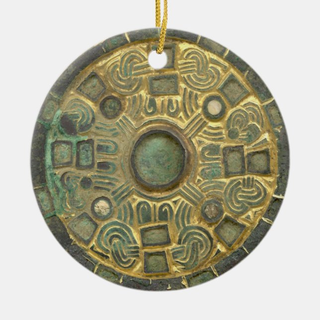 Medieval Medallion Ceramic Ornament (Front)