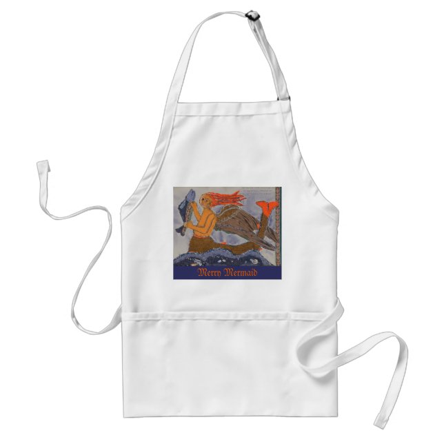 Medieval Mermaid Adult Apron (Front)