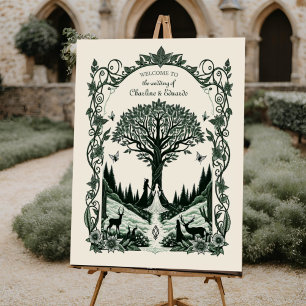  Medieval Middle Ageengraving Wedding Welcome Sign