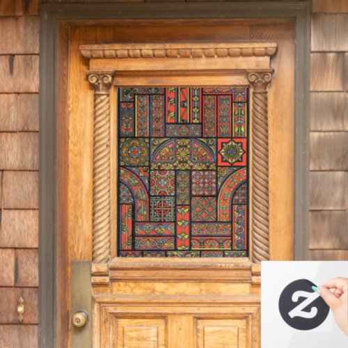 Medieval Middle Ages Decorative Design Motifs Window Cling