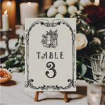 Medieval Middle Ages Engraving Fantasy Wedding  Table Number<br><div class="desc">Medival Middle Ages Engraving Fantasy Wedding</div>