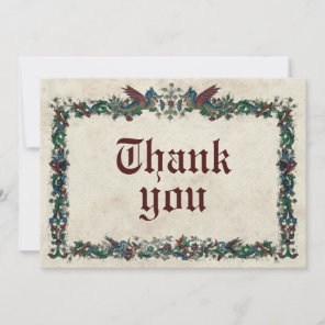 Medieval Middle Ages Thank You Card