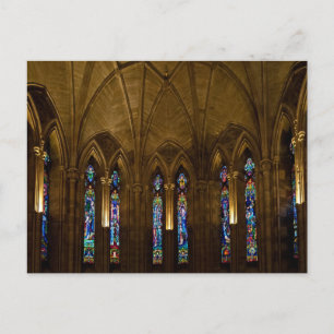 medieval monastery postcard