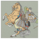 medieval Mongol warrior Fabric