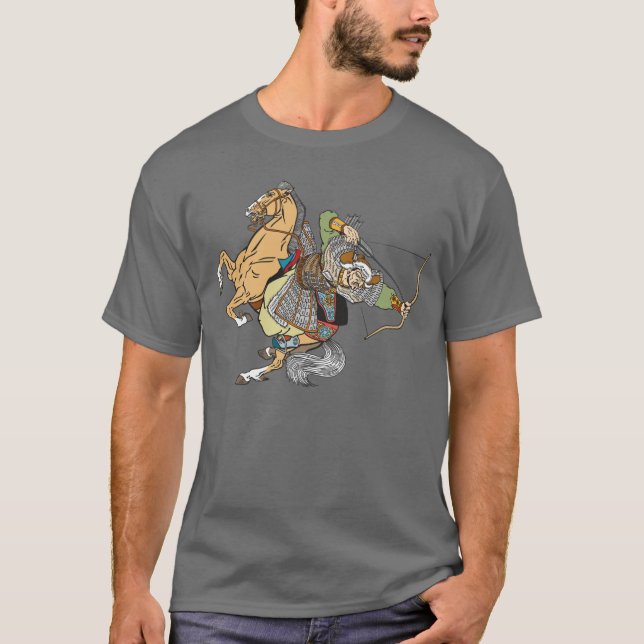 medieval Mongol warrior T-Shirt (Front)