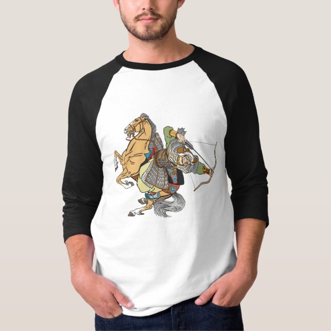 medieval Mongol warrior T-Shirt (Front)