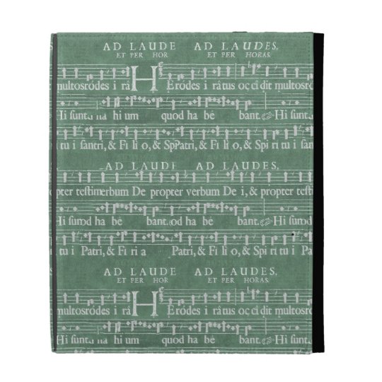 Medieval Music Manuscript iPad Case