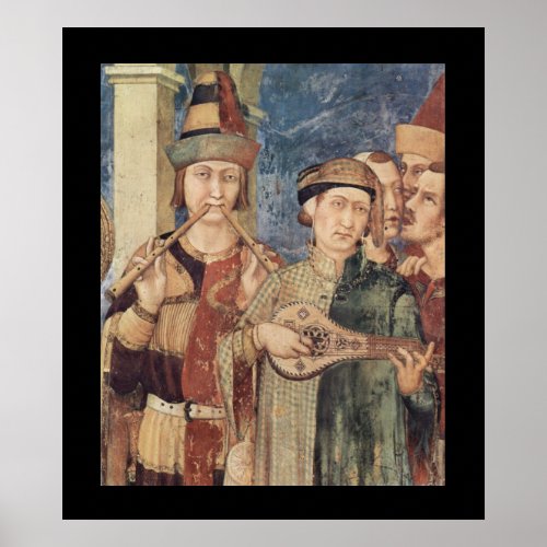 Medieval Musicians Poster