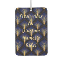 Medieval Navy with Gold Feathers