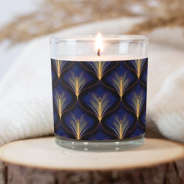 Medieval Navy with Gold Feathers  Scented Candle (Creator Uploaded)
