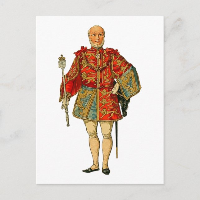 Medieval Noble Man Postcard (Front)