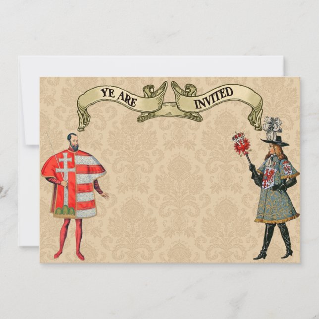 Medieval Nobles Wedding Invitations (Front)