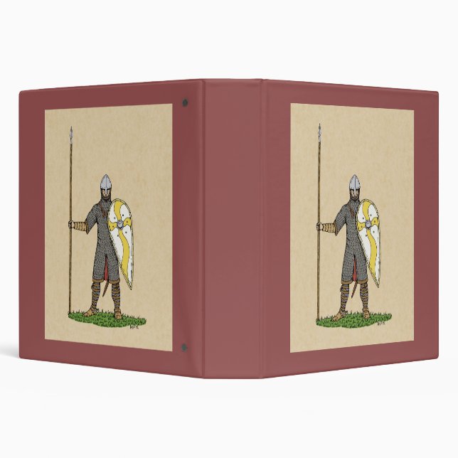 Medieval Norman Knight Circa 1066 3 Ring Binder (Background)