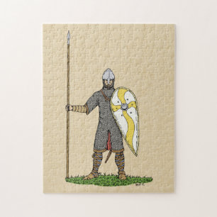 Medieval Norman Knight Circa 1066 Jigsaw Puzzle
