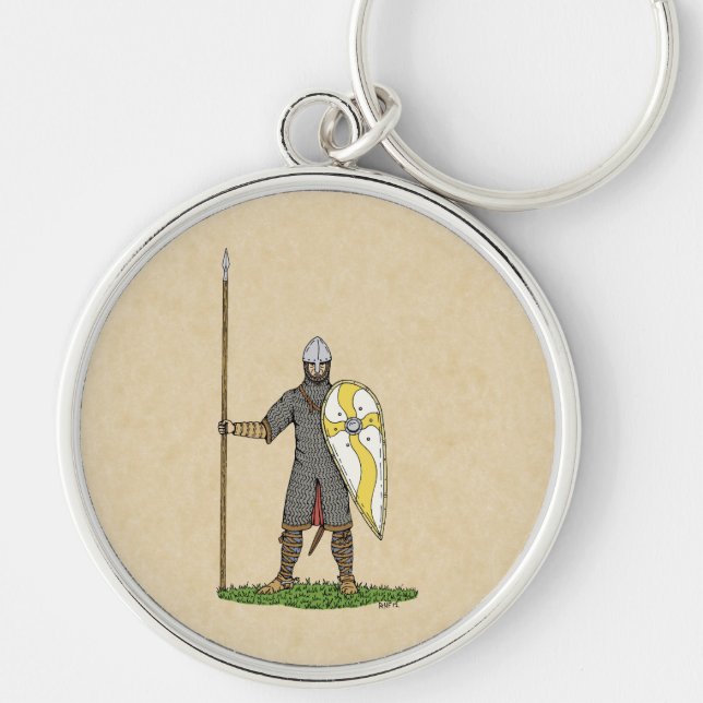 Medieval Norman Knight Circa 1066 Keychain (Front)