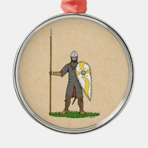 Medieval Norman Knight Circa 1066 Metal Ornament