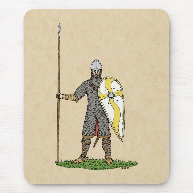 Medieval Norman Knight Circa 1066 Mouse Pad (Front)