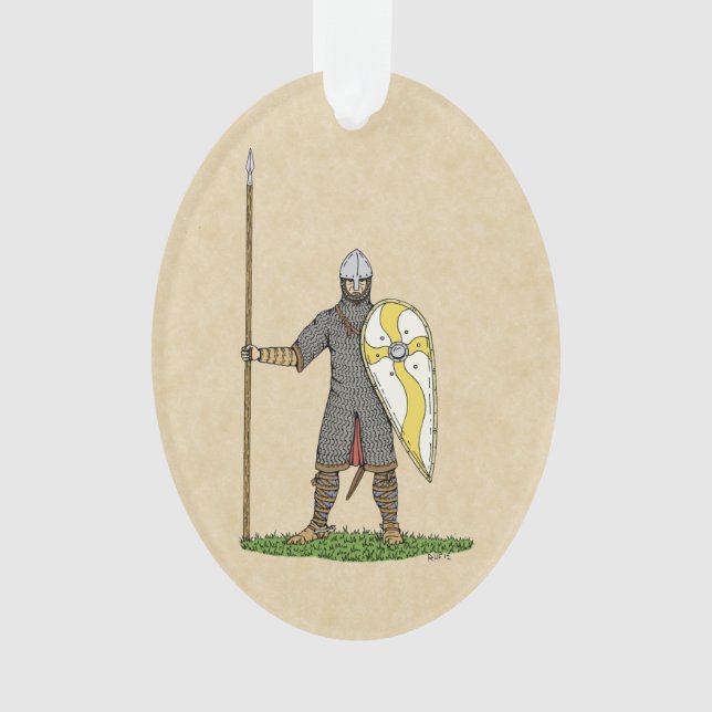 Medieval Norman Knight Circa 1066 Ornament (Front)