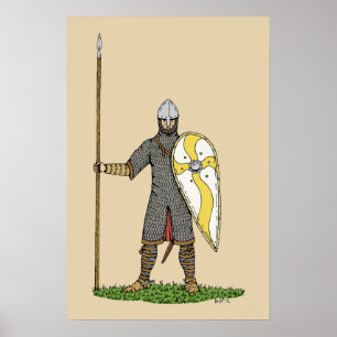 Medieval Norman Knight Circa 1066 Poster