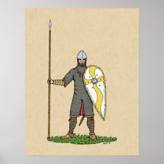 Medieval Norman Knight Circa 1066 Poster (Front)