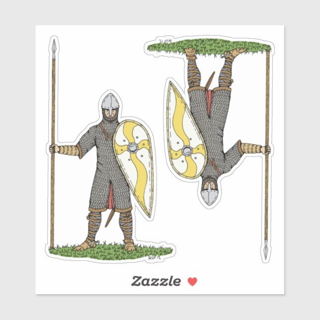 Medieval Norman Knight Circa 1066 Sticker (Sheet)