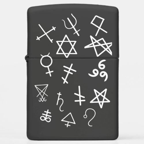 Medieval Occult symbol Zippo Lighter