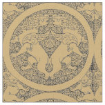 Medieval Oriental Griffins And Lions Pattern Fabric