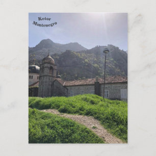 Medieval orthodox church, old Kotor, Montenegro Postcard