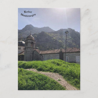 Medieval orthodox church, old Kotor, Montenegro Postcard