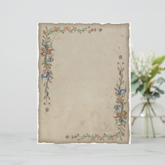 medieval paper letterhead (Standing Front)