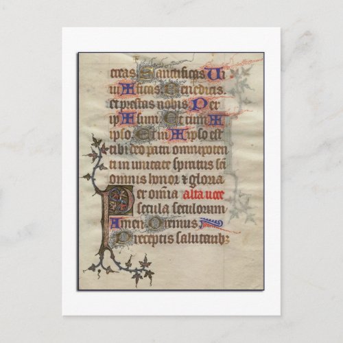 Medieval Parchment Postcard