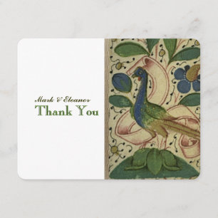 Medieval Pheasant Personalized Thank YOu