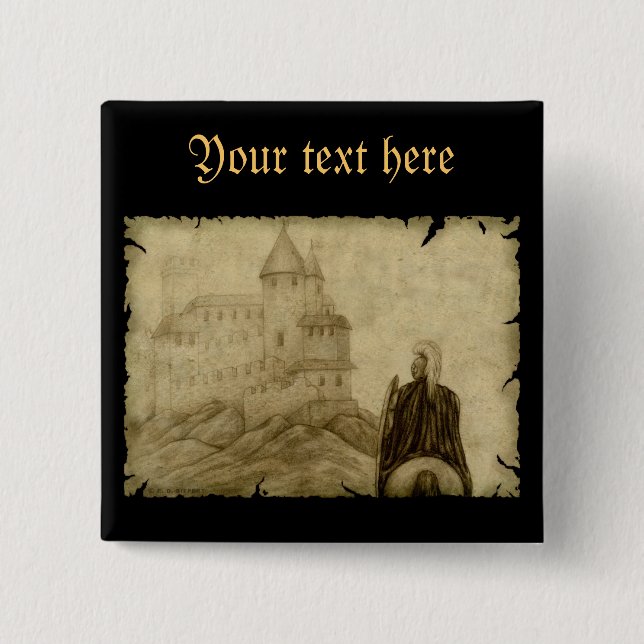Medieval Pinback Button (Front)