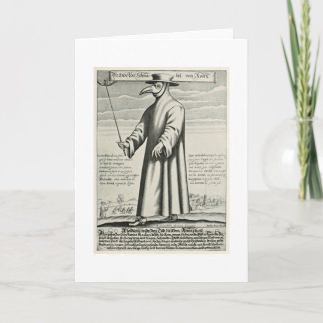 Medieval Plague Doctor Card (Front)