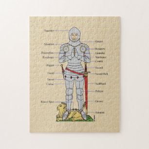 Medieval Plate Armor Circa 1430 Jigsaw Puzzle